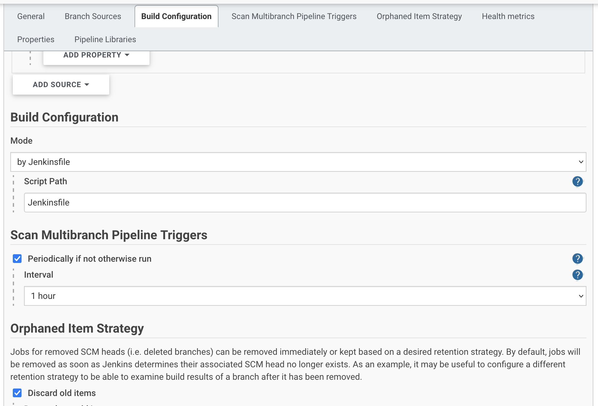 Configuring the Jenkinsfile